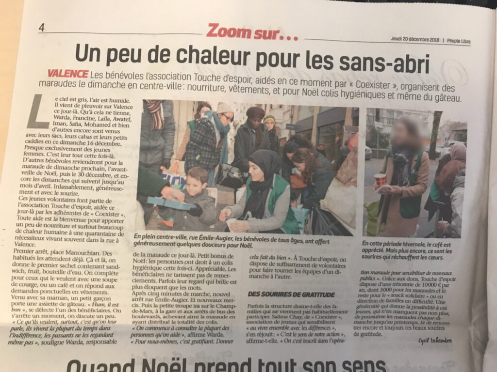 Nos maraudes font parler d'elles