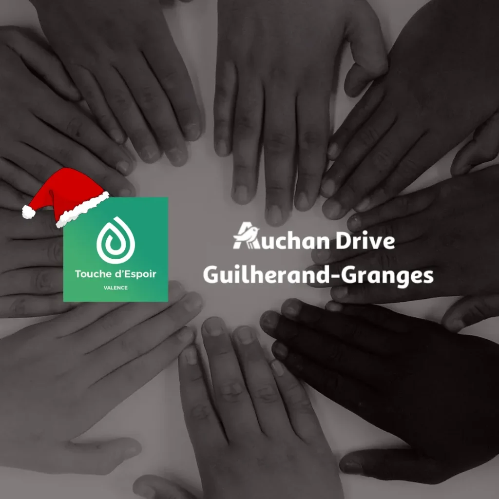 Récolte fonds - Stand de crepes au drive d'auchan à Soyons Noel 2022